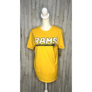 NWT VCU Rams Yellow T-Shirt Unisex‎ Medium School Spirit Sports Graphic Print